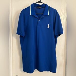 Polo by Ralph Lauren | Royal Blue Polo Shirt with Yellow Trim | Size XXL